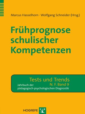 cover image of Frühprognose schulischer Kompetenzen